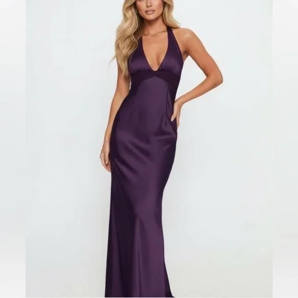 Princess Polly Odyssa Deep Purple Maxi Dress - Picture 1 of 8